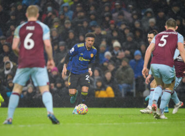 Jadon Sancho i kamp mod Burnley